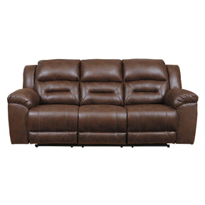  Signature Design by Ashley Stoneland Power Reclining Leather Look Sofa 3990487 IMAGE 1