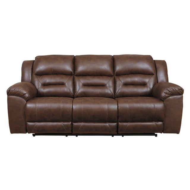  Signature Design by Ashley Stoneland Power Reclining Leather Look Sofa 3990487 IMAGE 1