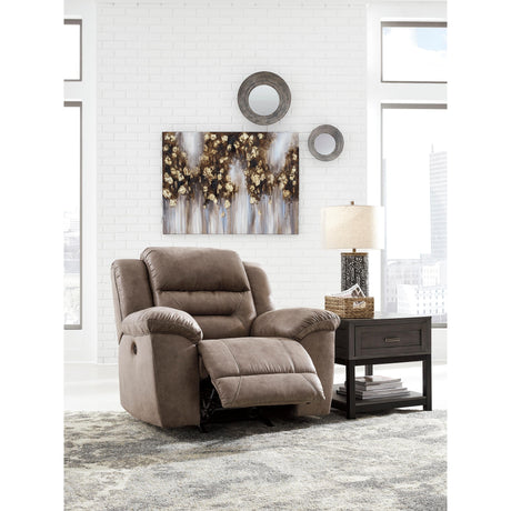  Signature Design by Ashley Stoneland Power Rocker Leather Look Recliner 3990598 IMAGE 6