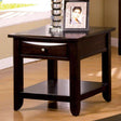  Furniture of America Baldwin End Table CM4265DK-E IMAGE 1
