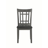  Coaster Furniture Lavon 108212 Wood Dining Side Chair - Medium Grey (Set of 2) IMAGE 2