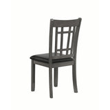  Coaster Furniture Lavon 108212 Wood Dining Side Chair - Medium Grey (Set of 2) IMAGE 4