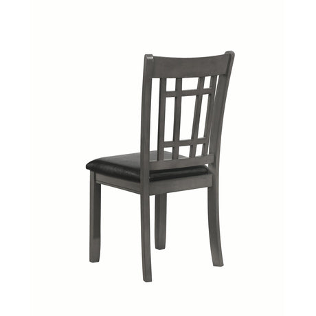  Coaster Furniture Lavon 108212 Wood Dining Side Chair - Medium Grey (Set of 2) IMAGE 4