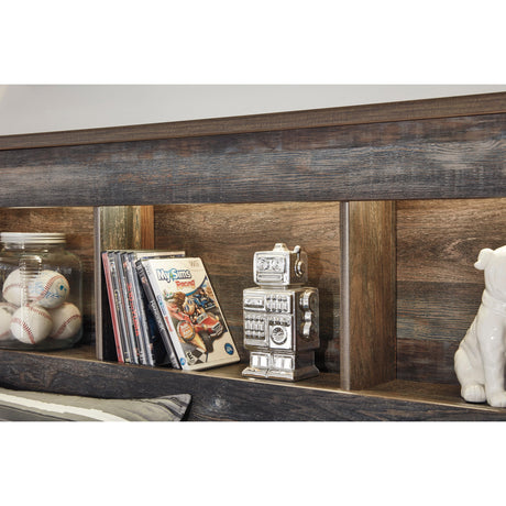  Signature Design by Ashley Drystan B211B44 Full Bookcase Bed with 2 Storage Drawers IMAGE 6