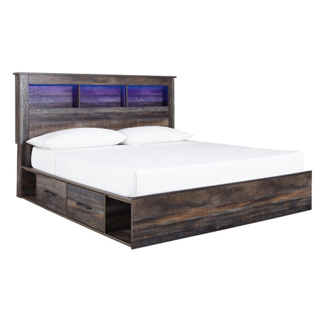  Signature Design by Ashley Drystan King Bookcase Bed with Storage B211-69/B211-56/B211-160/B100-14 IMAGE 1