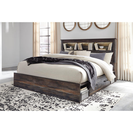  Signature Design by Ashley Drystan King Bookcase Bed with Storage B211-69/B211-56/B211-60/B211-60/B100-14 IMAGE 2