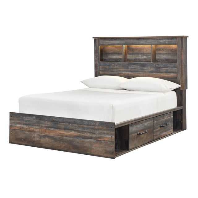  Signature Design by Ashley Drystan B211B45 Full Bookcase Bed with 4 Storage Drawers IMAGE 1