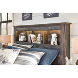  Signature Design by Ashley Drystan B211B45 Full Bookcase Bed with 4 Storage Drawers IMAGE 3