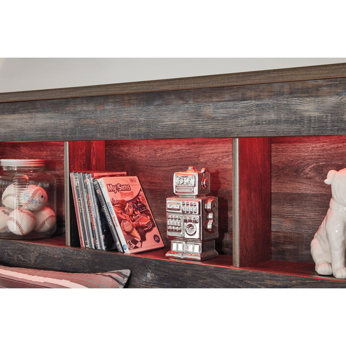 Signature Design by Ashley Drystan B211B45 Full Bookcase Bed with 4 Storage Drawers IMAGE 5