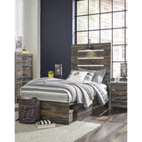  Signature Design by Ashley Drystan B211B8 Twin Panel Bed with 2 Storage Drawers IMAGE 7