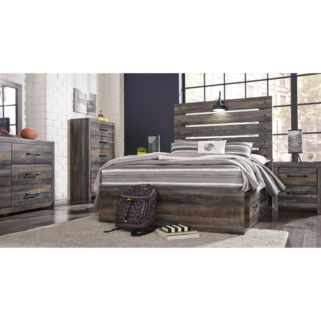  Signature Design by Ashley Drystan B211B9 Full Panel Bed with 2 Storage Drawers IMAGE 4