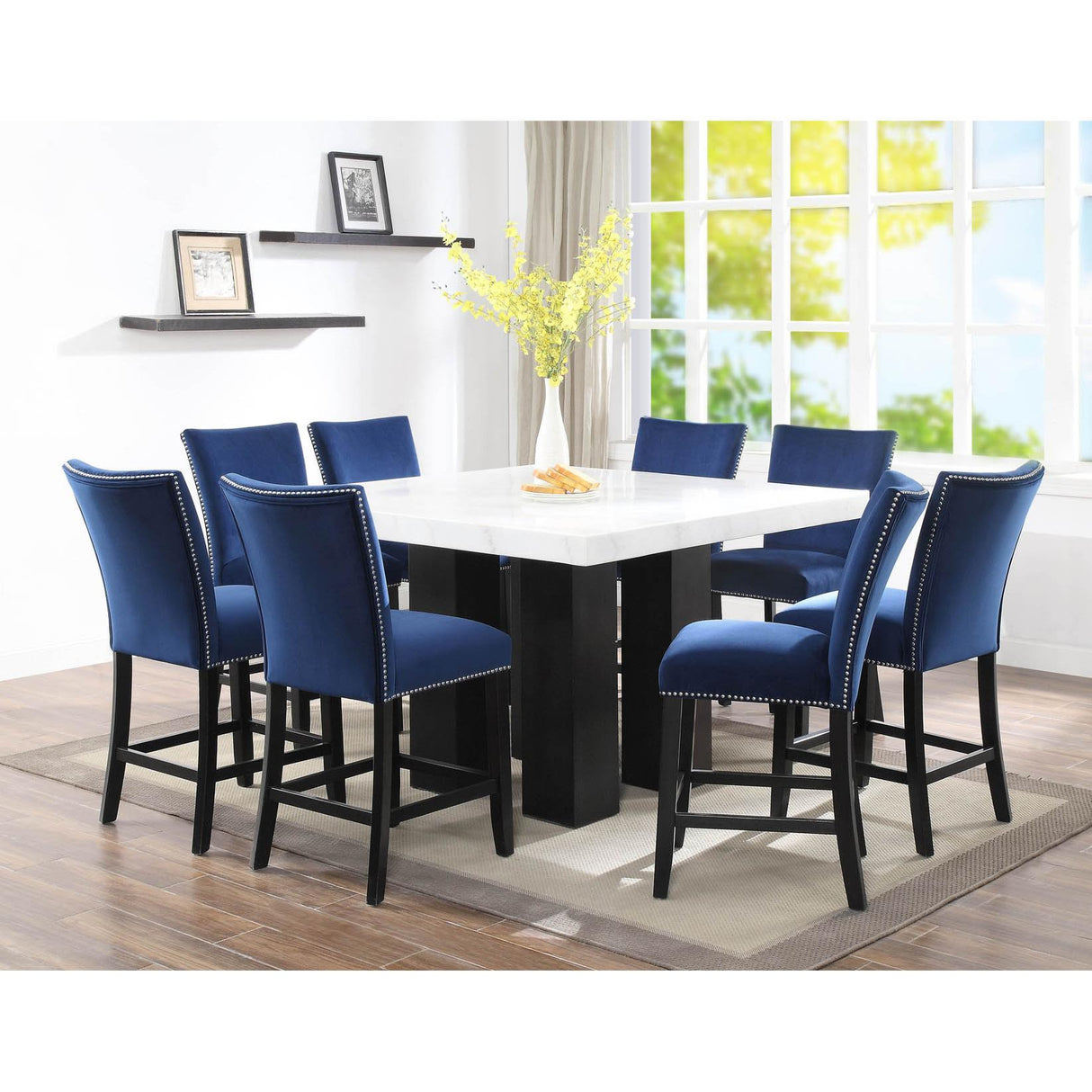  Steve Silver Furniture Camila Counter Height Dining Chair CM540CCBN IMAGE 2