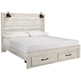  Signature Design by Ashley Cambeck King Panel Bed with Storage B192-58/B192-56S/B192-97 IMAGE 1
