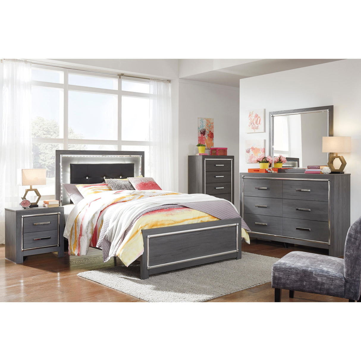  Signature Design by Ashley Lodanna B214B4 Full Panel Bed IMAGE 8