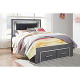  Signature Design by Ashley Lodanna B214B5 Full Panel Bed with 2 Storage Drawers IMAGE 2