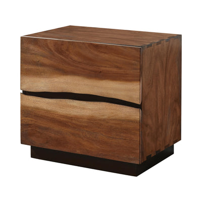  Coaster Furniture Winslow 223252 2-Drawer Nightstand - Smokey Walnut IMAGE 1