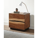  Coaster Furniture Winslow 223252 2-Drawer Nightstand - Smokey Walnut IMAGE 2