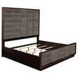  Coaster Furniture Durango 223261KE 77-inch Eastern King Panel Bed - Smoked Peppercorn IMAGE 1