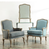  Elements International Artesia UAZ547100G Arm Chair - Midtown Light Blue IMAGE 3