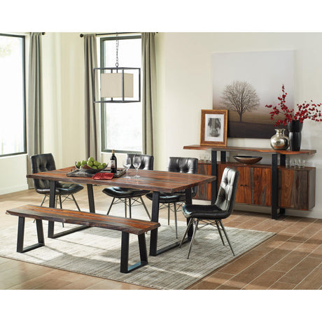  Coaster Furniture Ditman 110181 80-inch Live Edge Dining Table - Grey Sheesham IMAGE 5