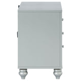  Coaster Furniture Gunnison 223212 2-Drawer Nightstand - Silver Metallic IMAGE 8