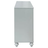  Coaster Furniture Gunnison 223213 6-Drawer Dresser - Silver Metallic IMAGE 4