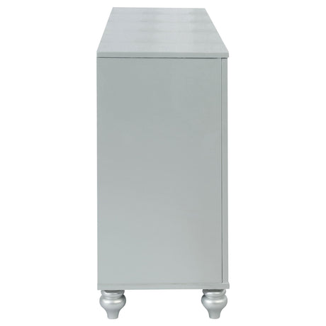  Coaster Furniture Gunnison 223213 6-Drawer Dresser - Silver Metallic IMAGE 4