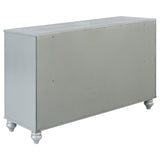  Coaster Furniture Gunnison 223213 6-Drawer Dresser - Silver Metallic IMAGE 5