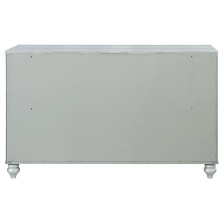  Coaster Furniture Gunnison 223213 6-Drawer Dresser - Silver Metallic IMAGE 6