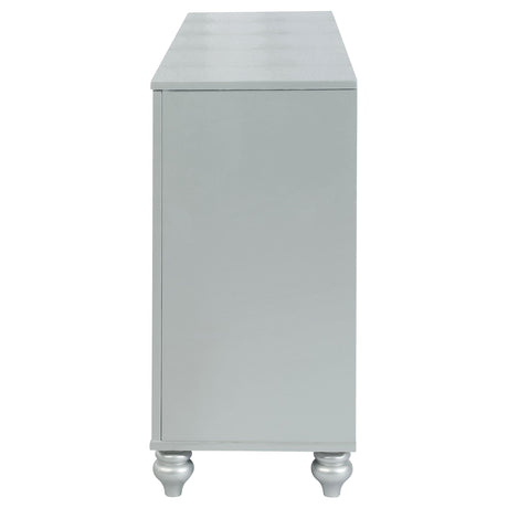  Coaster Furniture Gunnison 223213 6-Drawer Dresser - Silver Metallic IMAGE 8