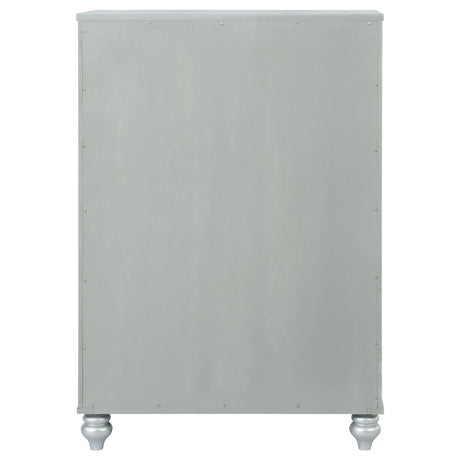  Coaster Furniture Gunnison 223215 5-Drawer Bedroom Chest - Silver Metallic IMAGE 6