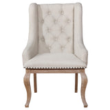  Coaster Furniture Brockway 110293 Upholstered Arm Chair - Barley Brown IMAGE 2