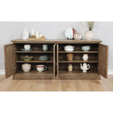  Coaster Furniture Brockway 110295 4-door Dining Sideboard Buffet Cabinet - Barley Brown IMAGE 2