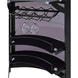  Coaster Furniture Dallas 182135 2-shelf Curved Freestanding Home Bar Cabinet - Black IMAGE 11