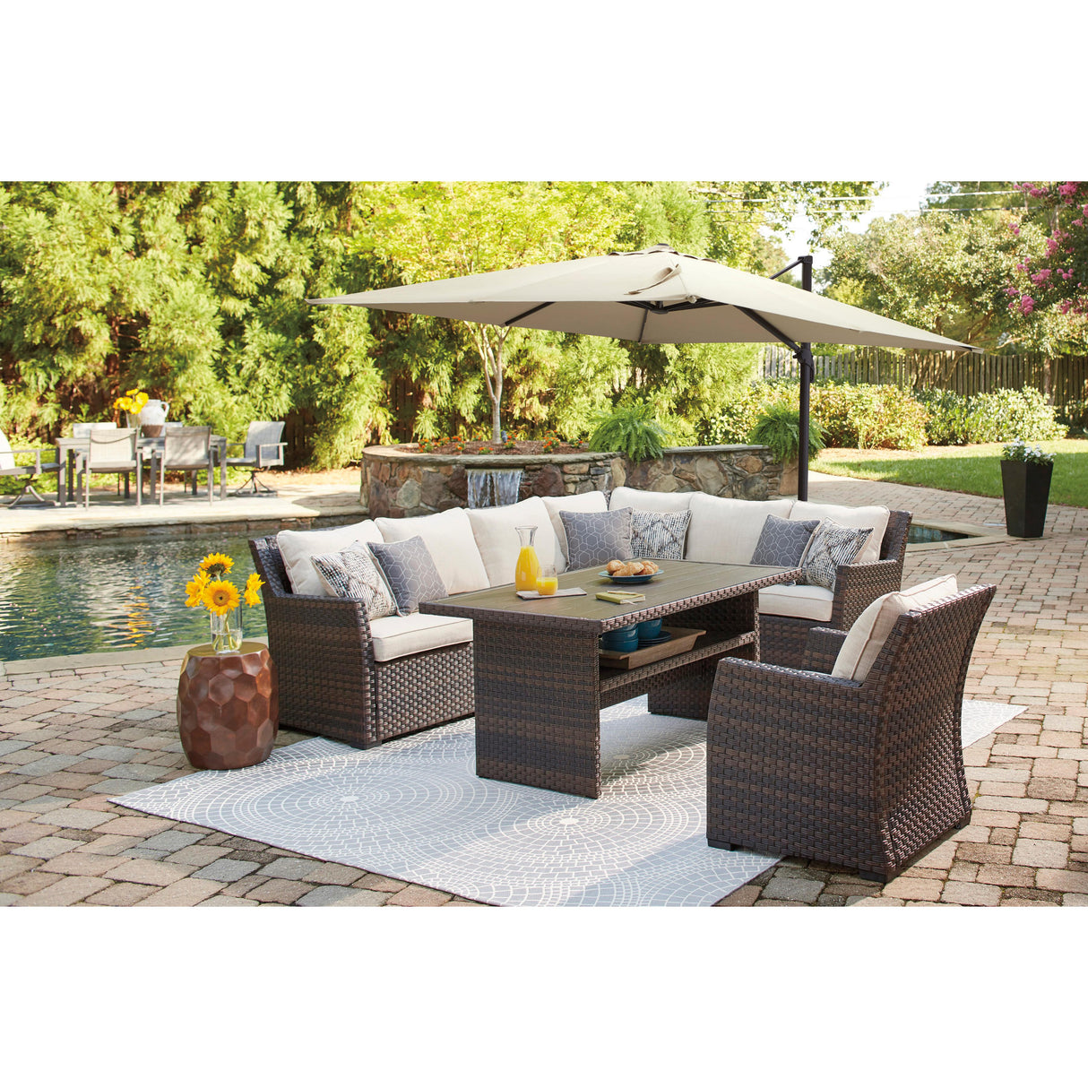  Signature Design by Ashley Easy Isle P455-625 Rectangular Multi-Use Table IMAGE 11