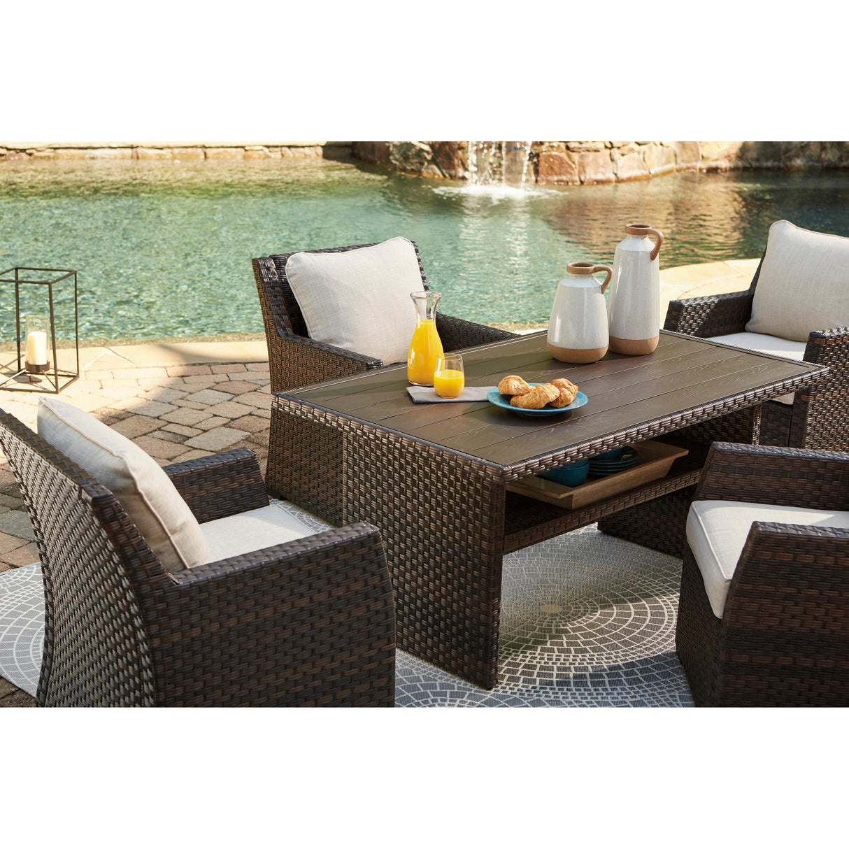  Signature Design by Ashley Easy Isle P455-625 Rectangular Multi-Use Table IMAGE 7