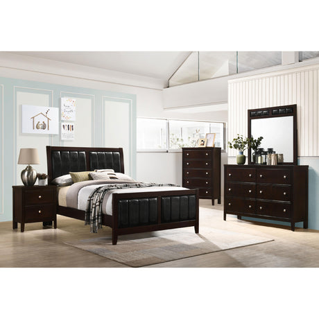  Coaster Furniture Carlton 202091F Wood Full Panel Bed - Cappuccino IMAGE 5