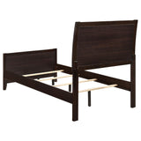  Coaster Furniture Carlton 202091T Wood Twin Panel Bed - Cappuccino IMAGE 3
