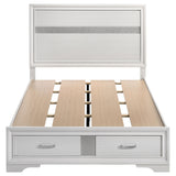  Coaster Furniture Miranda 205111F 51-inch Wood Full Storage Panel Bed - White IMAGE 3