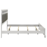  Coaster Furniture Barzini 205891KE Wood Eastern King Panel Bed - White IMAGE 5