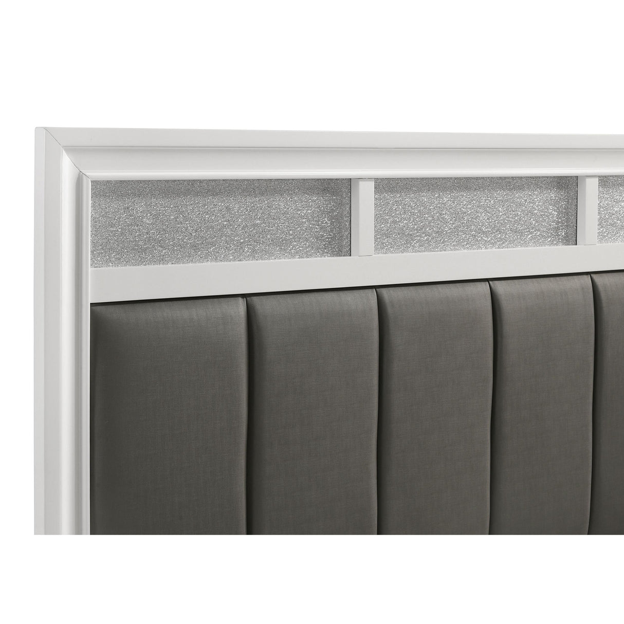  Coaster Furniture Barzini 205891KE Wood Eastern King Panel Bed - White IMAGE 8