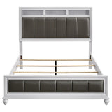  Coaster Furniture Barzini 205891Q Wood Queen Panel Bed - White IMAGE 3