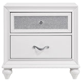  Coaster Furniture Barzini 205892 2-Drawer Nightstand - White IMAGE 2