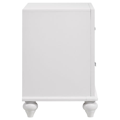  Coaster Furniture Barzini 205892 2-Drawer Nightstand - White IMAGE 8