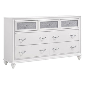  Coaster Furniture Barzini 205893 7-Drawer Dresser - White IMAGE 1