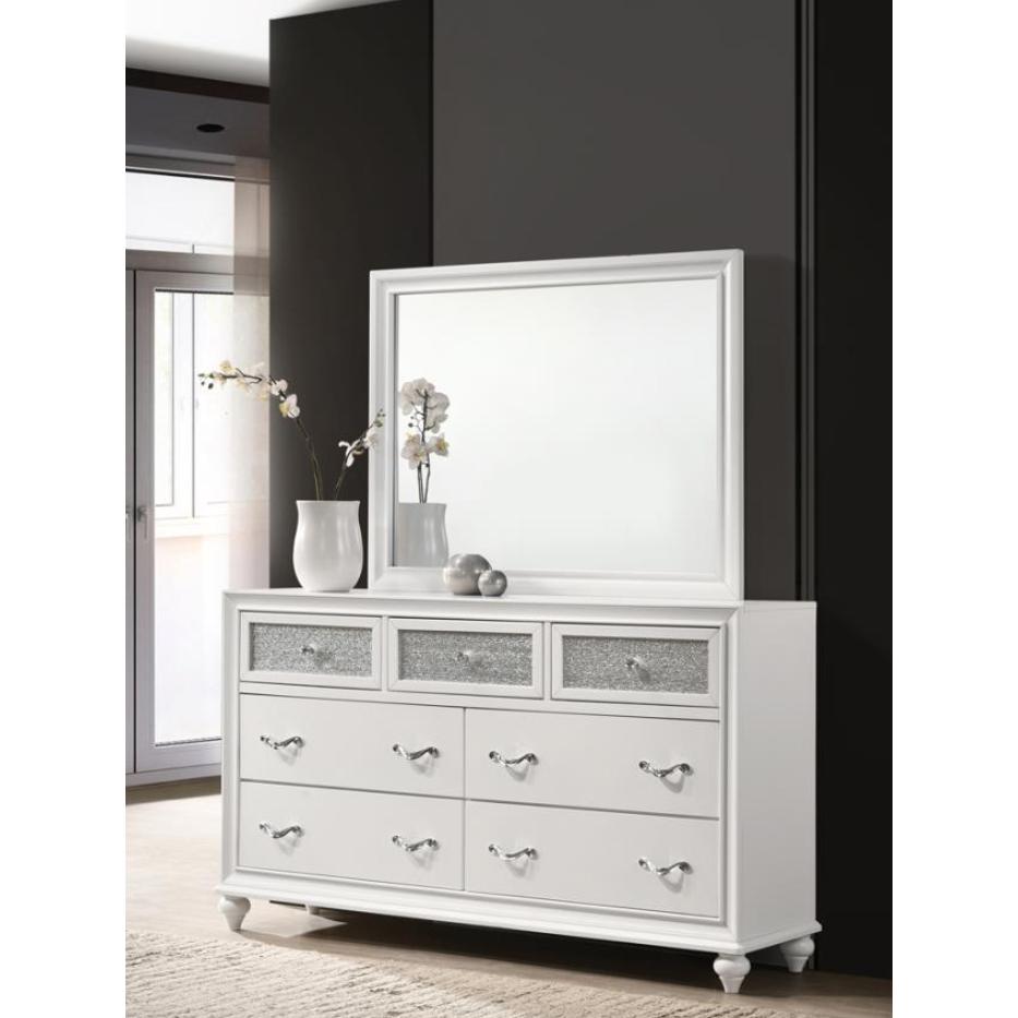  Coaster Furniture Barzini 205893 7-Drawer Dresser - White IMAGE 8