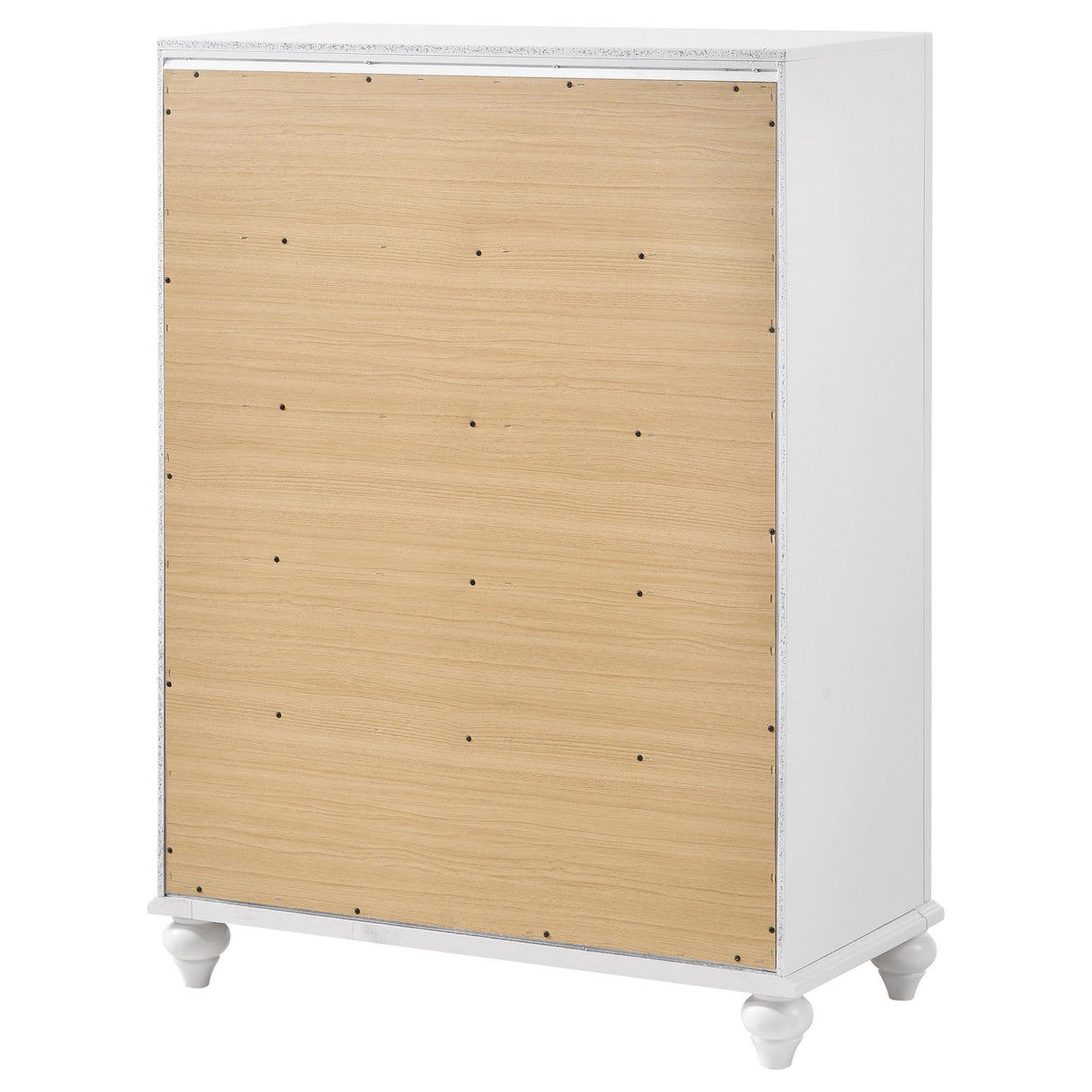  Coaster Furniture Barzini 205895 5-Drawer Bedroom Chest - White IMAGE 7