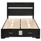  Coaster Furniture Miranda 206361F 51-inch Wood Full Storage Panel Bed - Black IMAGE 3