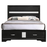  Coaster Furniture Miranda 206361F 51-inch Wood Full Storage Panel Bed - Black IMAGE 4