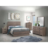  Coaster Furniture Brantford 207041Q Wood Queen Panel Bed - Barrel Oak IMAGE 5